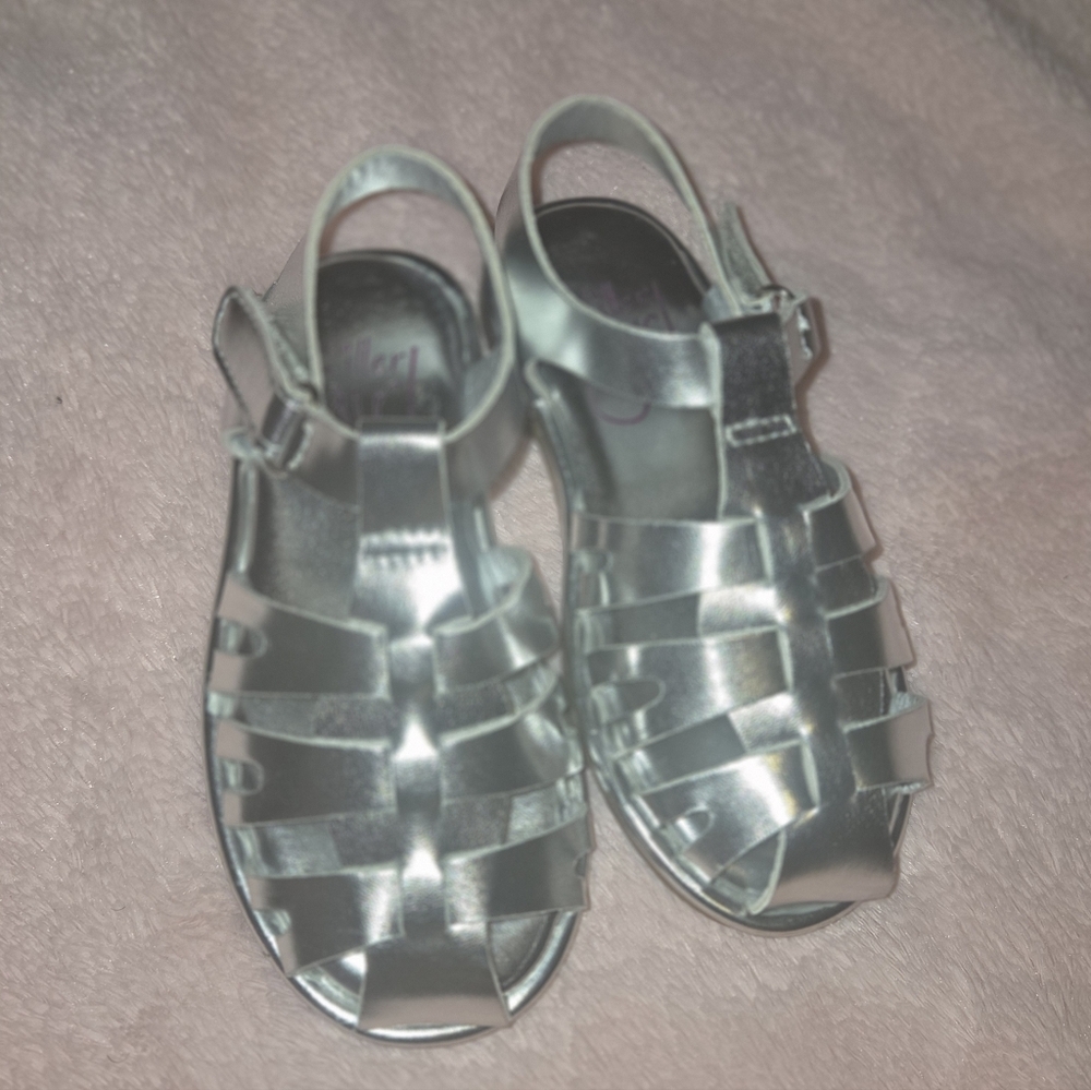 Kids Silver Sandals